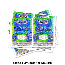 Blueberry Headband Mylar Bag Labels ONLY
