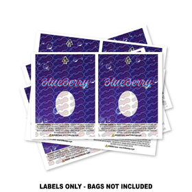 Blueberry Mylar Bag Labels ONLY
