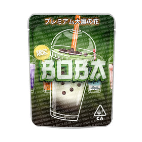 Sachets Boba Mylar pré-étiquetés