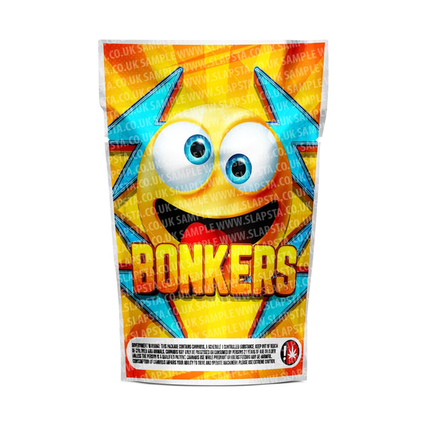 Bonkers Mylar Pouches Pre-Labeled - 3.5g (1/8oz) / No / 16pcs