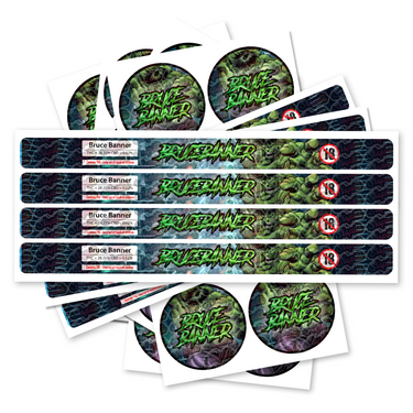 Bruce Banner Pre - Labeled 3.5g Self - Seal Tins - 60pcs