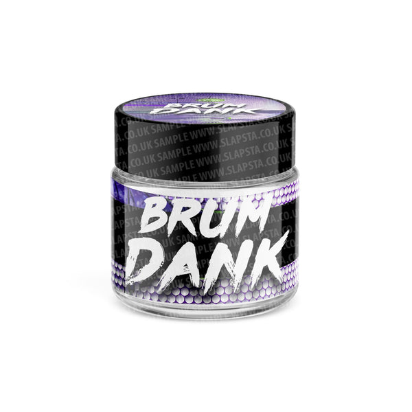 Brum Dank Glass Jars Pre-Labeled - SLAPSTA