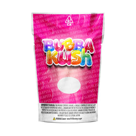 Sachets Mylar Bubba Kush pré-étiquetés