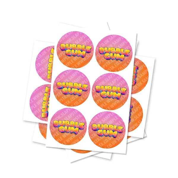 Bubblegum Circular Stickers - SLAPSTA