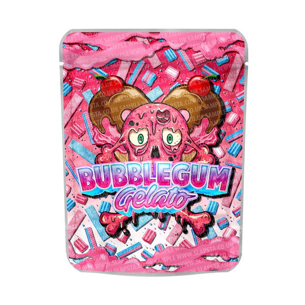 Bubblegum Gelato Mylar Pouches Pre-Labeled - SLAPSTA