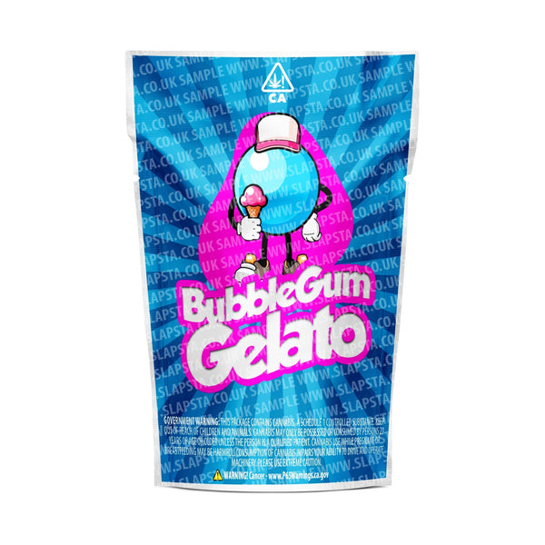 Bubblegum Gelato Mylar Pouches Pre-Labeled - SLAPSTA