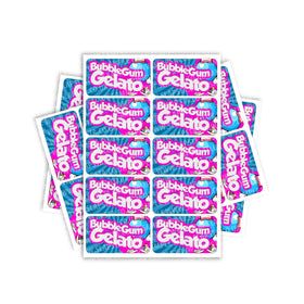 Étiquettes rectangulaires / pré-enroulées Bubblegum Gelato