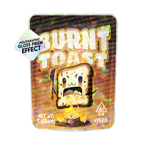 Burnt Toast SFX Mylar Pouches Pre-Labeled - SLAPSTA