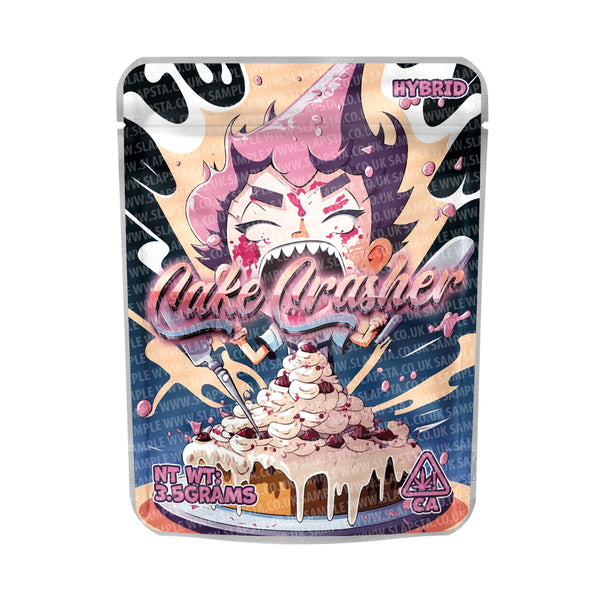 Cake Crasher Mylar Pouches Pre-Labeled - SLAPSTA