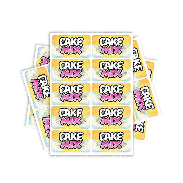 Cake Mix Rectangle / Pre-Roll Labels - SLAPSTA