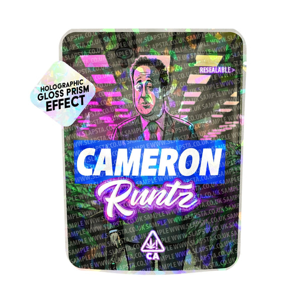 Cameron Runtz SFX Mylar Pouches Pre-Labeled - SLAPSTA