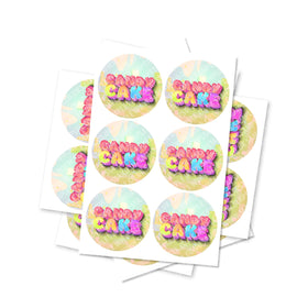 Candy Cake Circular Stickers