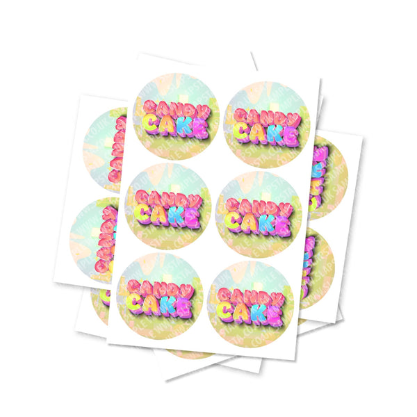 Candy Cake Circular Stickers - SLAPSTA