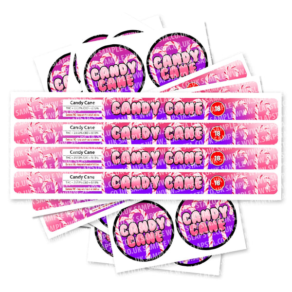 Candy Cane Pressitin Strain Labels - SLAPSTA