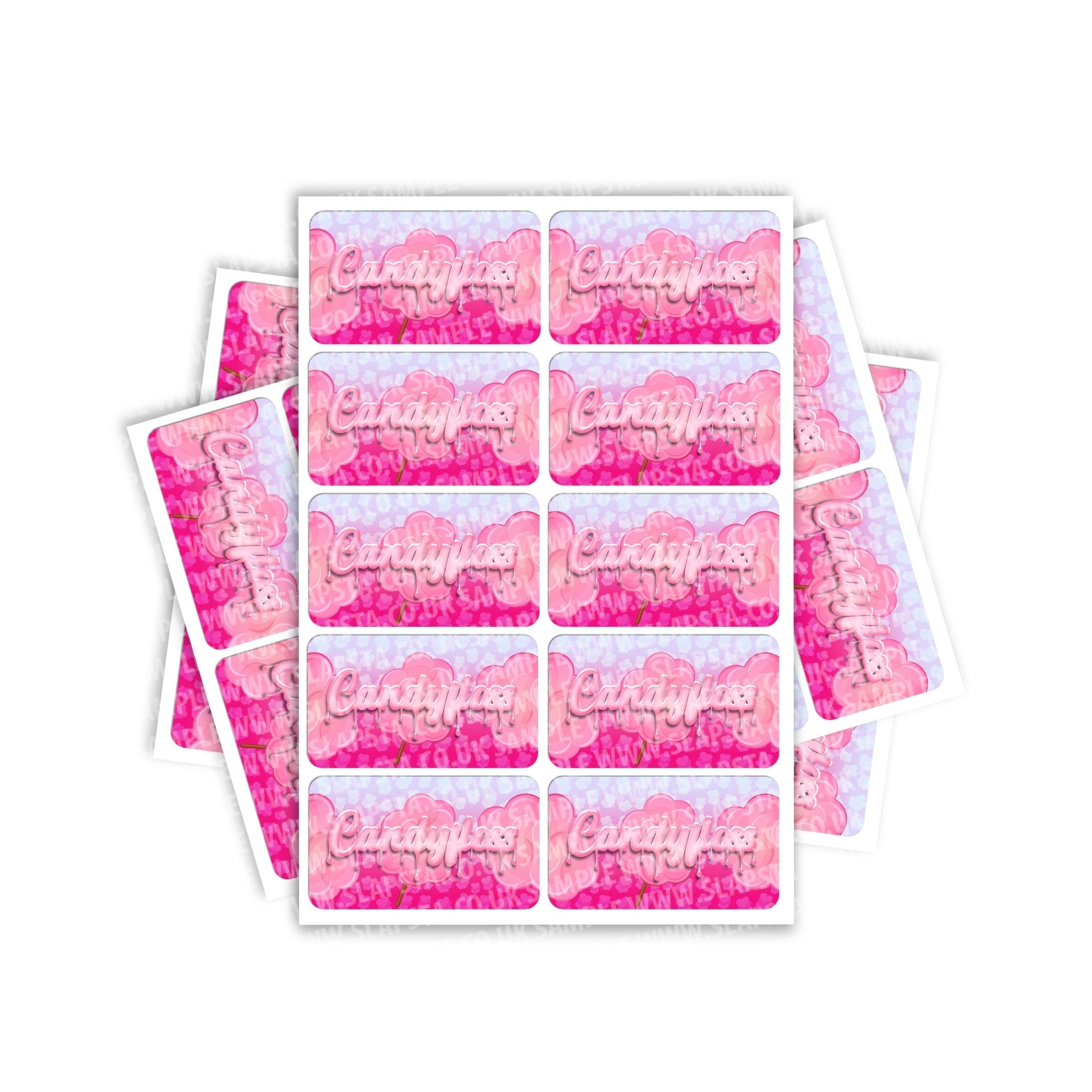 SLAPSTA - Candy Floss Rectangle / Pre-Roll Labels