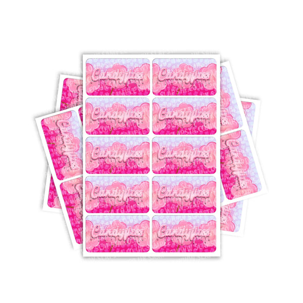 Candy Floss Rectangle / Pre-Roll Labels - SLAPSTA