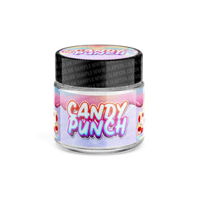 Bocaux en verre Candy Punch pré-étiquetés