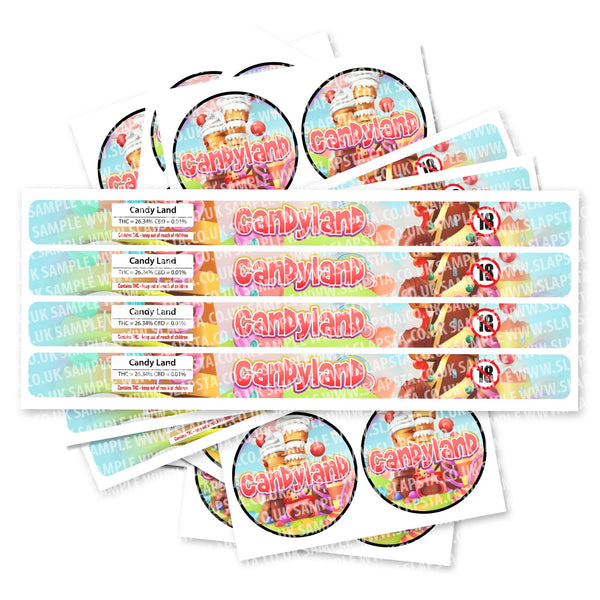 Candyland Pressitin Strain Labels - SLAPSTA