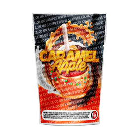 Caramel Apple Mylar Pouches Pre-Labeled