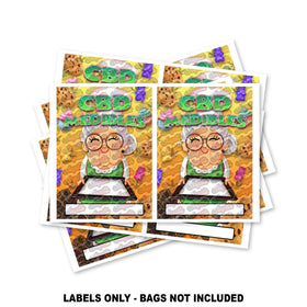 CBD Medibles Mylar Bag Labels ONLY
