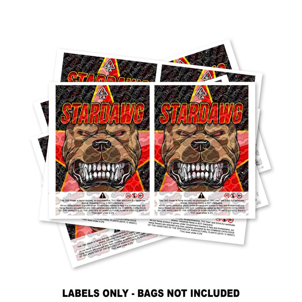 CBD Stardawg Mylar Bag Labels ONLY - SLAPSTA