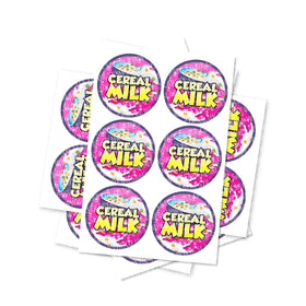 Cereal Milk Circular Stickers