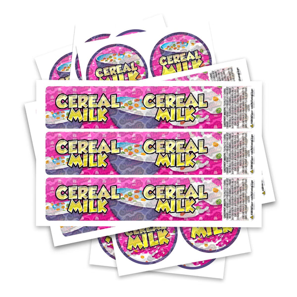 Cereal Milk Glass Jar / Tamper Pot Label - SLAPSTA