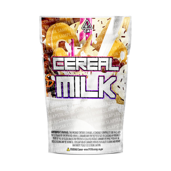 Cereal Milk Mylar Pouches Pre-Labeled - SLAPSTA