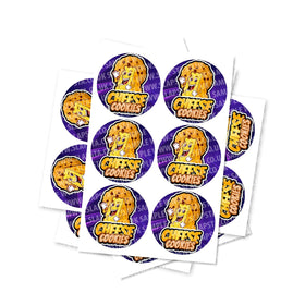 Cheese Cookies Circular Stickers