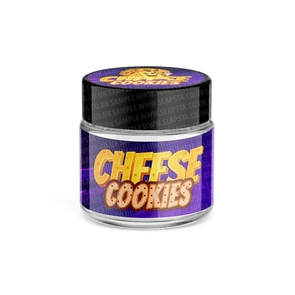 Cheese Cookies Glass Jars Pre-Labeled - SLAPSTA