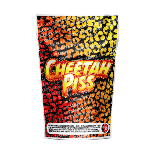 Cheetah Piss Mylar Pouches Pre-Labeled - 3.5g (1/8oz) / No / 16pcs