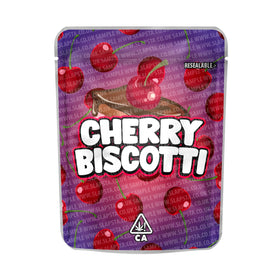 Cherry Biscotti Mylar Pouches Pre-Labeled