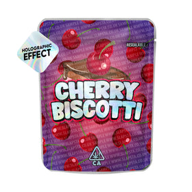 Sachets Mylar SFX Cherry Biscotti pré-étiquetés 