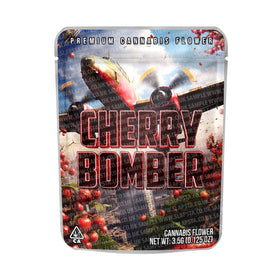 Cherry Bomber Mylar Pouches Pre-Labeled
