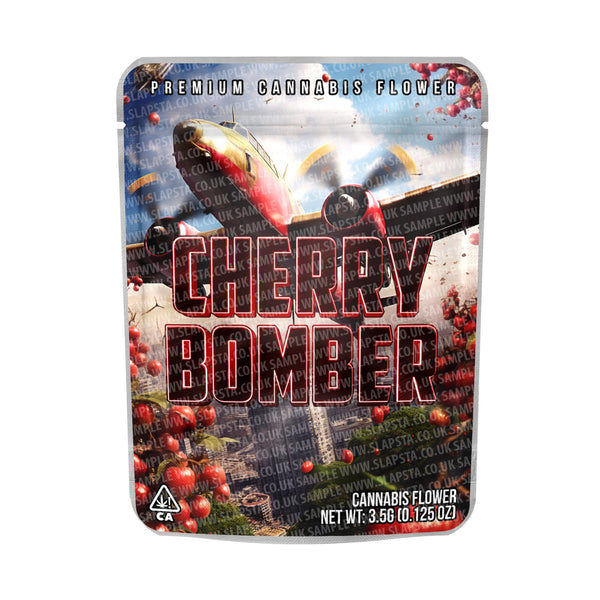 Cherry Bomber Mylar Pouches Pre-Labeled - SLAPSTA