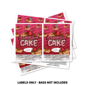 Cherry Cake Mylar Bag Labels ONLY