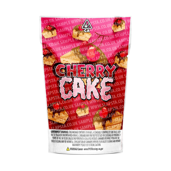Cherry Cake Mylar Pouches Pre-Labeled - SLAPSTA