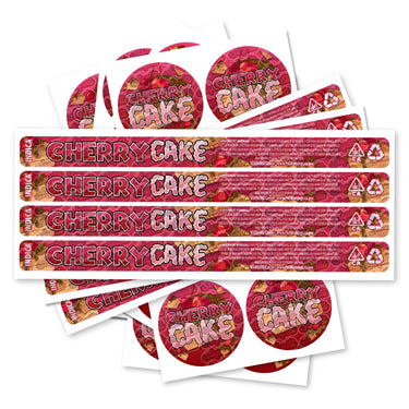 Cherry Cake Pre - Labeled 3.5g Self - Seal Tins - 60pcs
