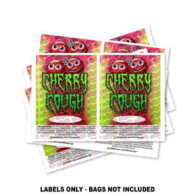 Cherry Cough Mylar Bag Labels ONLY