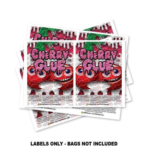 Cherry Glue Mylar Bag Labels ONLY - SLAPSTA