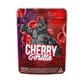 Cherry Gorilla Mylar Pouches Pre-Labeled