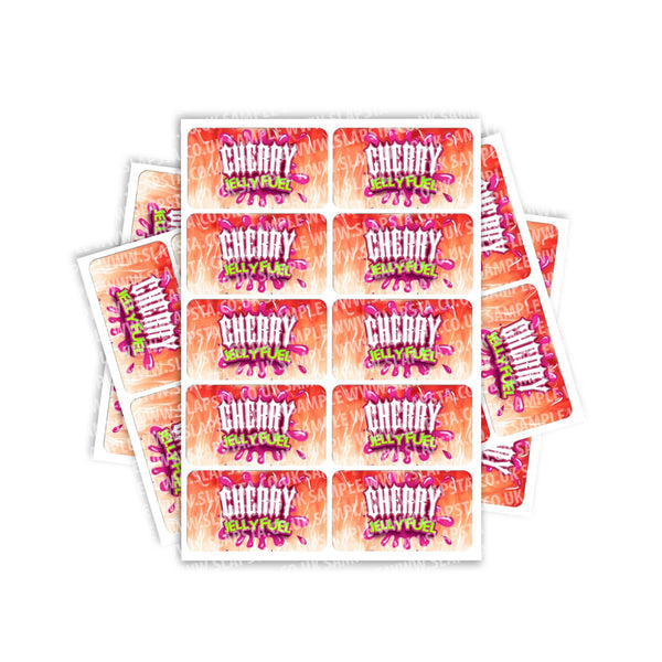 Cherry Jelly Fuel Rectangle / Pre-Roll Labels - SLAPSTA