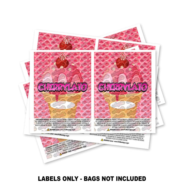 Cherry Latto Mylar Bag Labels ONLY - SLAPSTA