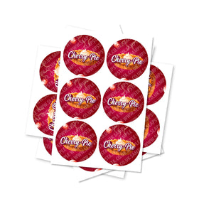 Cherry Pie Circular Stickers