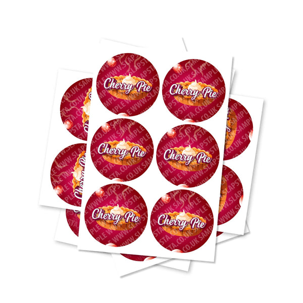 Cherry Pie Circular Stickers - SLAPSTA