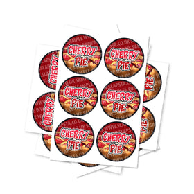 Cherry Pie Circular Stickers