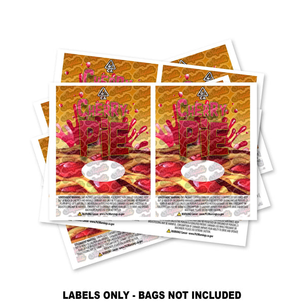 Cherry Pie Mylar Bag Labels ONLY - SLAPSTA