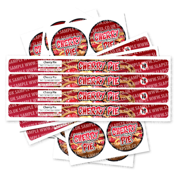 Cherry Pie Pressitin Strain Labels - SLAPSTA