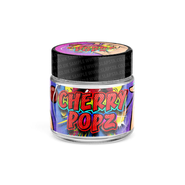 Cherry Popz Glass Jars Pre-Labeled - SLAPSTA