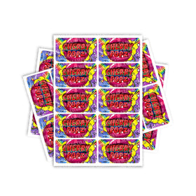 Cherry Popz Rectangle / Pre-Roll Labels